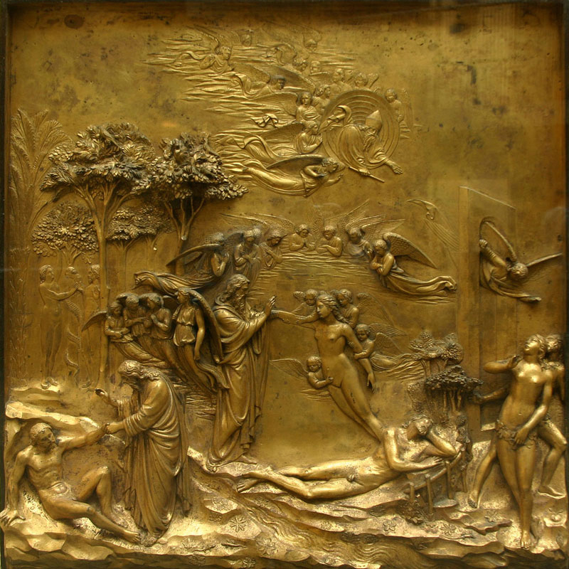 Adam and Eve in Detail Lorenzo Ghiberti